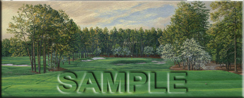 Pinehurst 17th golf course painting