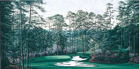 Camellia Golf Course Painting