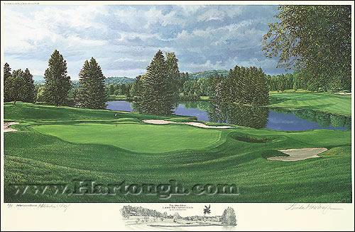 Laurel Valley golf course painting