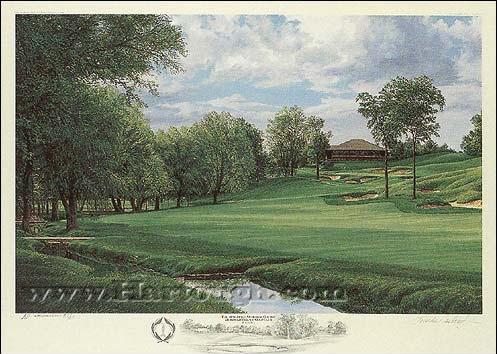 Muirfield golf course painting