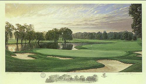 Oakland Hills Golf Course Painting