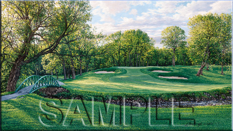Olympia Fields golf course painting