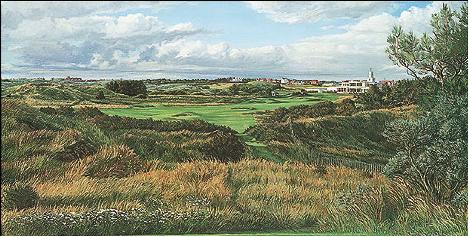 Royal Birkdale Golf club golf course painting