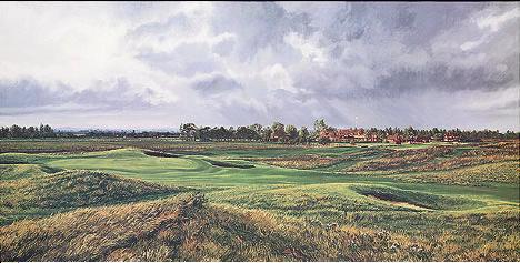 royal st georges golf club golf course painting