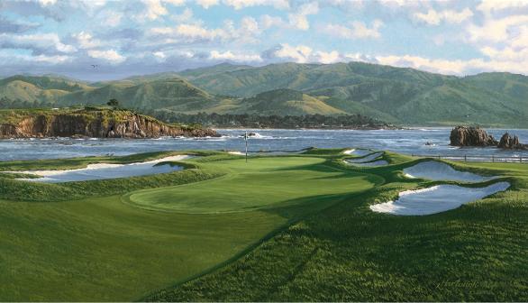 17th hole pebble beach golf course picture