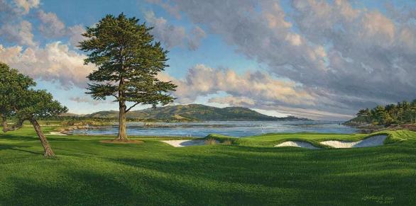 18th Hole pebble beach golf picture