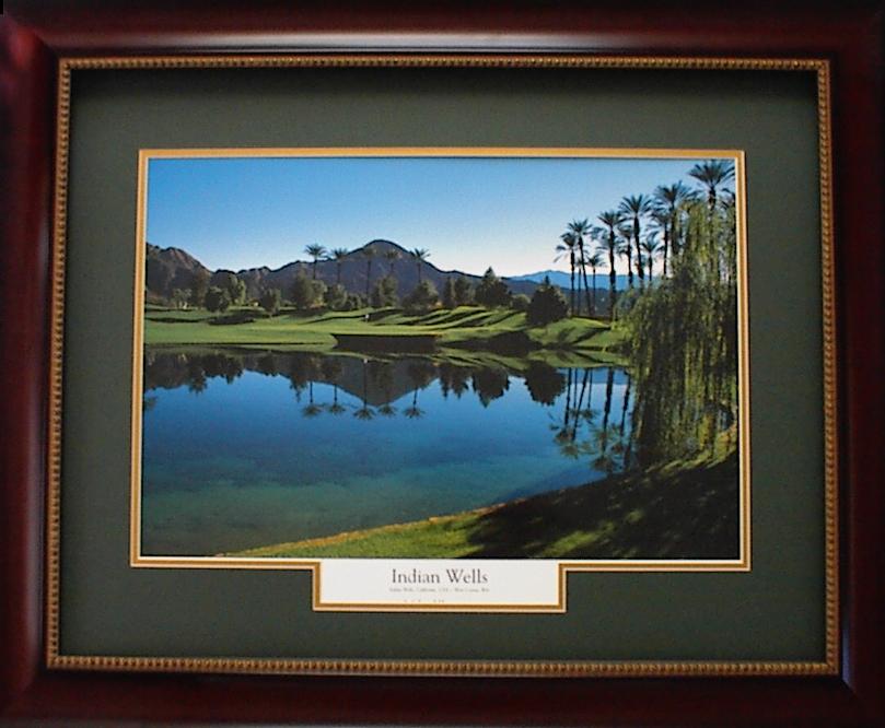 Indian Wells Golf Course Mahogany Frame forest mat