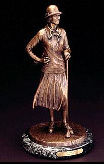 Lady Bronze Golf Sculpture