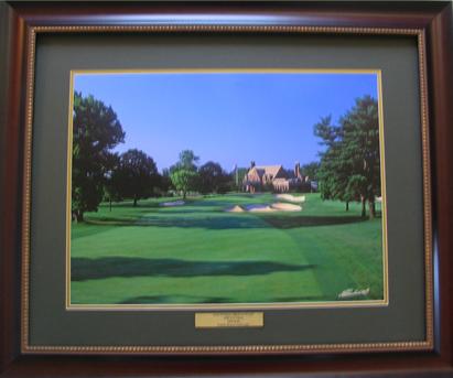 Winged Foot Golf Course Mahogany Frame Forest Mat