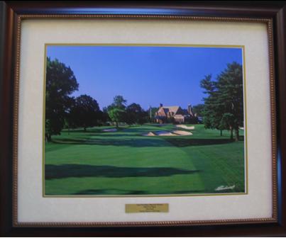 Winged Foot Golf Course Mahogany Frame Opaque Mat